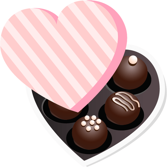 Heart chocolate